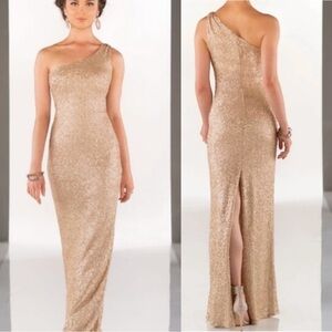 Sorella Vita One Shoulder Sequin Maxi Dress Size 8